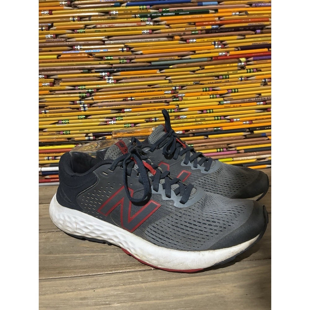 New Balance 520v7 Athleisure Red Grey Mens Size 7.5D